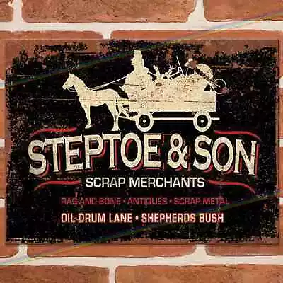 £3.95 • Buy Metal Signs STEPTOE  SON Funny  Vintage  Man Cave Retro Wall Plaque Pub Shed