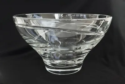 EDINBURGH CRYSTAL DUNKELD CONTEMPORARY FRUIT BOWL 22cm X 12cm • £29.99