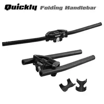 Bicycle Handle Bar 25.4 31.8*620/680mm Aluminium Alloy MTB Bar Quick Foldable • $114.12