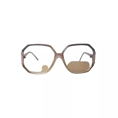 Balenciaga Paris Vintage 70's Sunglasses Frame Brown Plastic Oversized Full Rim • $32.15