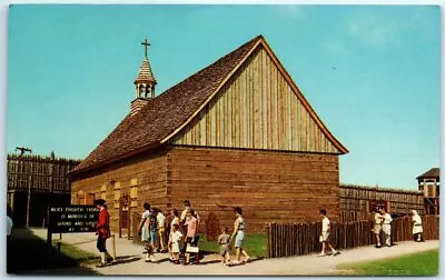 Postcard - The Church Of Ste. Anne De Michilimackinac - Mackinaw City Michigan • $3.46