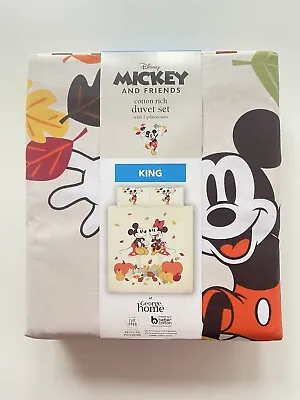 Disney Mickey & Minnie Pumpkin Print KING Duvet Cover Set W225cm X L220cm • £28