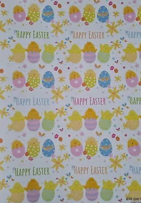 2 Sheets Of Thick Glossy Easter Wrapping Paper  • £3