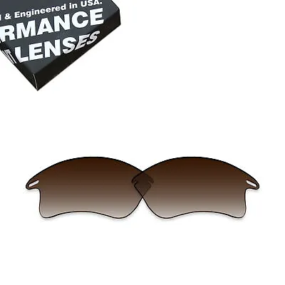 KEYTO Polarized Replacement Lens For-Oakley Fast Jacket XL Brown Gradient • $19.49