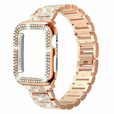 $18.99 • Buy Bling IWatch Strap Case For Apple Watch Band Series 8 7 6 5 4 321 SE 38 40 42 44
