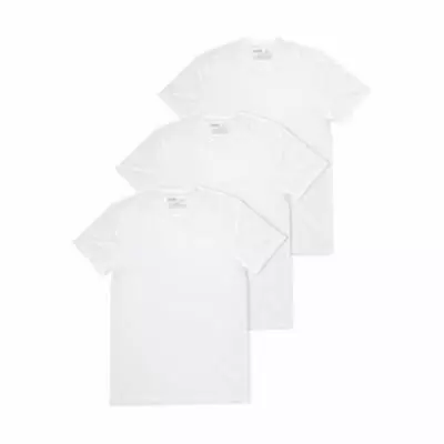 Chaps Men's AirEase Tagless Cotton Blend Crew T-Shirts - 3 Pack - White - S-XL • $17.88