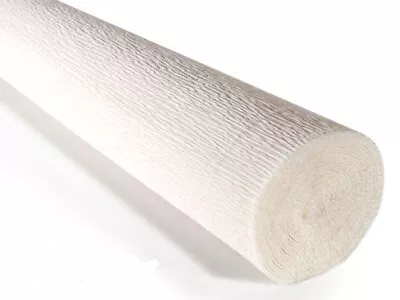 Crepe Paper Roll 180g (50X250cm) White (shade 600) • £3.50