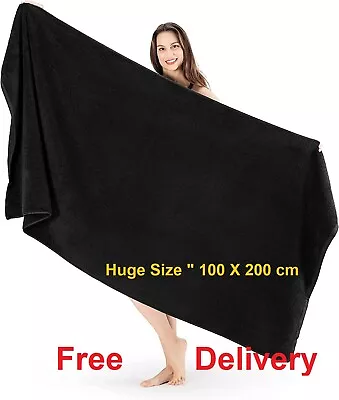 Extra Large Super Jumbo Bath Sheet Towel 100% Egyptian Cotton XL Bath Sheets 600 • £10.99