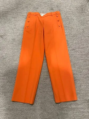 Fun Orange Crop Pants W/sailor Buttons Nautical Buttons J. CREW Size 0 • $24.99