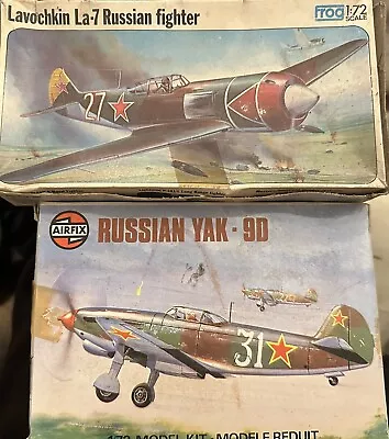 Airfix Yak 9D & Frog Lavochkin LA7 • £5.99