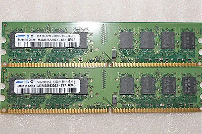 £8.88 • Buy 4 GB 2x2GB DDR2 PC2-6400 6400U DDR2-800 MHZ MEMORY DIMM PC DESKTOP RAM 240 PIN  