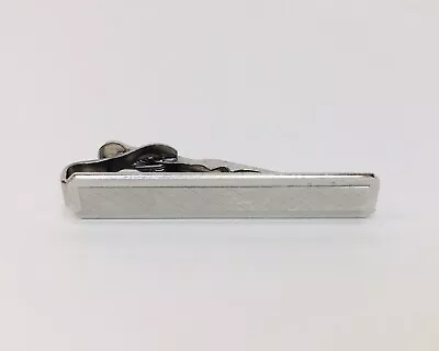 Silver Tone Tie Bar Signed Swank Textured  Vintage • $7