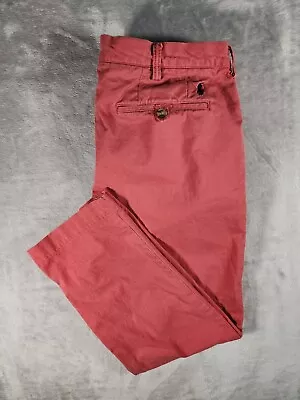 Polo Ralph Lauren Pants Stretch Straight Fit Mens 36x30 Rose Pink/Red • $22.95