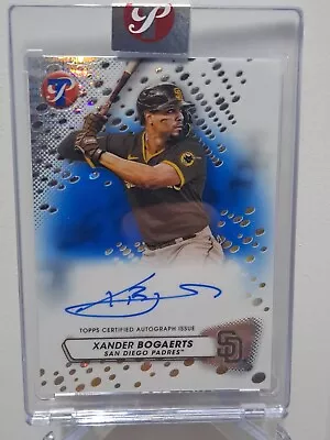 2023 Topps Pristine Xander Bogaerts  Blue Refractor Auto #/75 Encased 🔥 Padres • $35