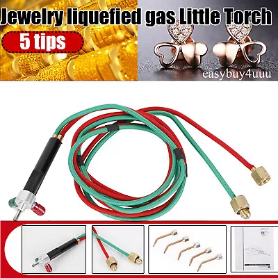 Jewelry Jewelers Micro Liquefied Gas Little Torch Welding Soldering Kit Hose USA • $19.95