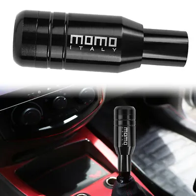 Universal JDM MOMO Aluminum Black Automatic Gear Stick Shift Knob Lever Shifter • $14.88
