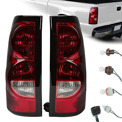 2003-06 Replacement Rear Tail Lights Set For Chevy Silverado W/Bulb And Harness • $45.99