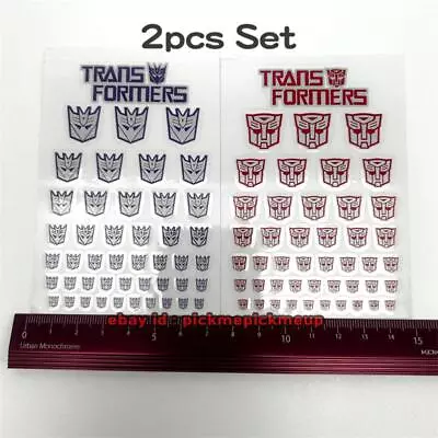 Transformers Autobot Decepticons Silvery G1 Symbol Logo Sign Sticker Decal Set • $2.07