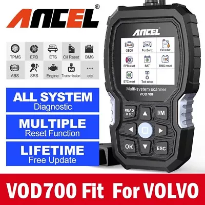 Ancel VOD700 OBD2 Scanner Diagnostic Tool All System Fit For VOLVO Code Reader • $84.99