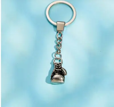 Boxing Glove Keyring Stylish Metal Alloy Key Ring Charm Perfect Gift Souvenir • £2.95