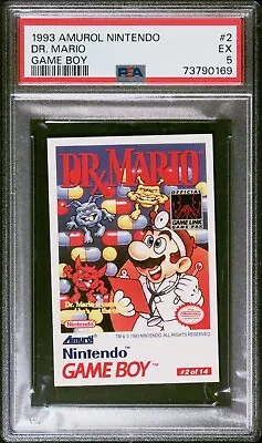 1993 Amurol Nintendo Game Boy #2 Dr. Mario - PSA 5 • $0.72