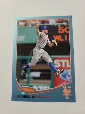 2013 Topps Baseball Card Regular Blue Frame Daniel Murphy 300 • $2