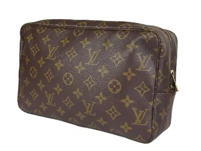 LOUIS VUITTON TROUSSE TOILETTE 28 Monogram Canvas Cosmetic Pouch Bag LP5262 • £243.86