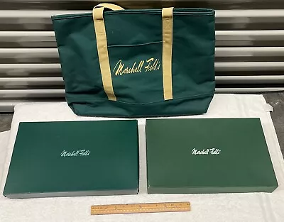 3pc. LOT Vintage Marshall Fields Gift Boxes And Canvas BAG ~ Excellent Condition • $23.45