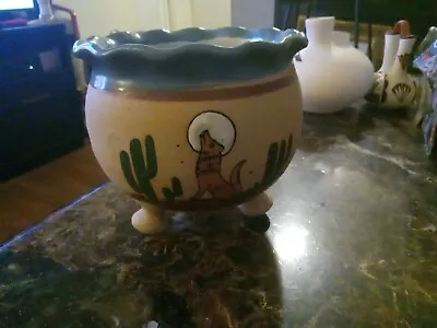 VTG Mexican Handmade Native Americans Arts Clay Pot Signed • $30