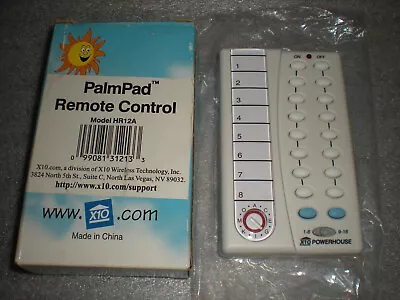 New X-10 Control 16 Lights & Appliances Wireless Palm Pad Remote Control HR12A • $15.89