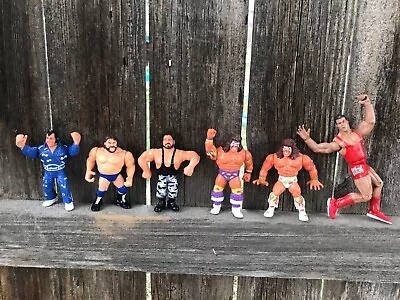 WWF Hasbro Wrestling Vintage Figures Lot Of 7 Ultimate Warrior Bushwhacker Elvis • $41