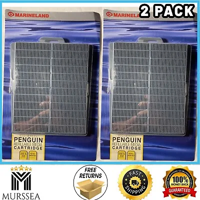 Marineland Penguin Refillable Media Cartridge Fits 200 350 Power Filters 2 Pack • $12.45