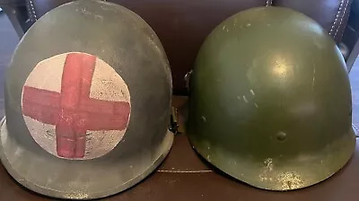 WWII Swivel Bale Rear Seam  101st Airborn Medic Helmet • $500