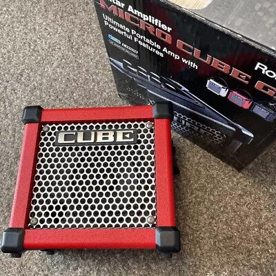 ROLAND MICRO CUBE GX Red M-Cube Japan Built-in Guitar Amplifier Multi Effector • $194.73