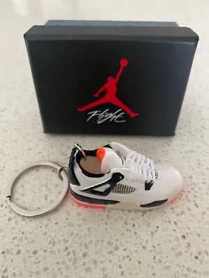 Nike Air Jordan 4 Retro-(flight Nostalgia)-3d Sneaker Keychain With Box • $15