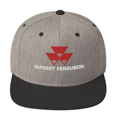 Massey Ferguson Tractor Logo Embroidered Snapback Hat Baseball Cap Hat 6 Colors • $27.90