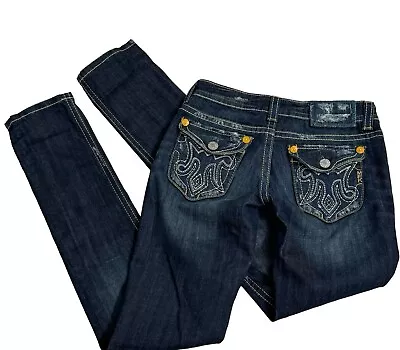 MEK DENIM Oaxaca Cigarette Bootcut Jeans Women's 25X34 Flap Pockets Jean • $39.99