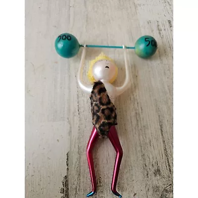 Dept 56 Beaux Vintage Strong Man Weightlifting Weightlifter 500 Italian Ornament • $68.17