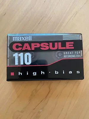 1 Maxell Capsule 110 ~ High Bias Cassette Tape ~ Sealed 110 Minutes • $3.99
