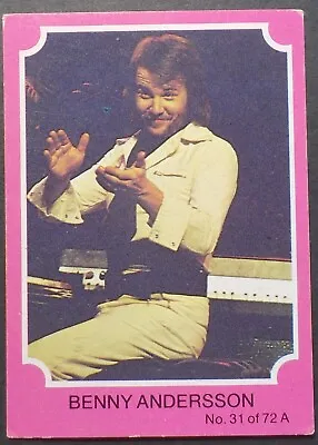 1976 Scanlens ABBA Trading Card No 31(Pink Set)(LotE1123N3)Free Postage • $9.95