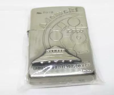 Zippo Oil Lighter Adamski UFO 1996 Silver • $119