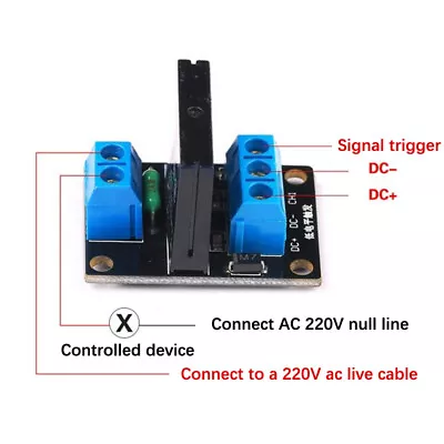 $5.70 • Buy 5V 12V 24V DC 1 Channel Solid State Relay Board Module With Fuse For Arduino G❤