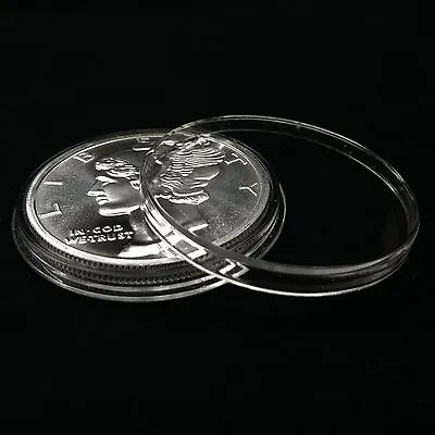 5 Airtite Holders Coin Capsules For 1 Oz Silver Rounds Direct Fit 39mm • $11.65