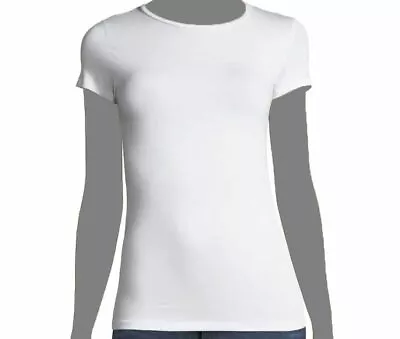 $100 Majestic Paris Womens White Scoop-Neck Short-Sleeve Jersey Shirt Size 2 • $32.38