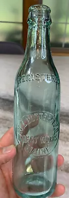 RARE Antique W L Butterfield Embossed Glass Bottle Great Works (Old Town) Maine! • $89.35