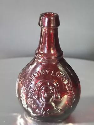 Wheaton Miniature Red Glass Bottle Jenny Lind Swedish Nightingale • $6