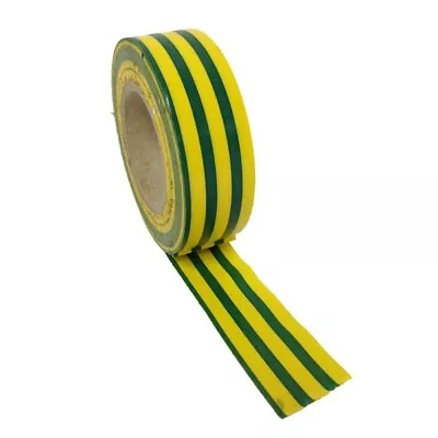 5x High Quality PVC EARTH Electrical Insulation Tape Yellow Green - 19mm X 18m • £4.10