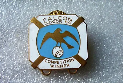 Falcon  Indoor B C Bowls Club Competition Winner   Enamel Badge • £3.95