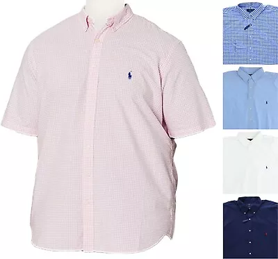 POLO Ralph Lauren Oxford Shirt Men's Performance Big And Tall Short Sleeve • $39.99