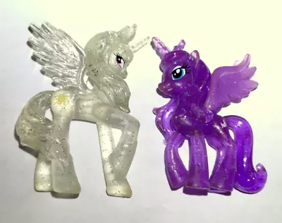 My Little Pony FiM PRINCESS CELESTIA + LUNA Blind Bag Glitter 2.5  Figure • $19.99